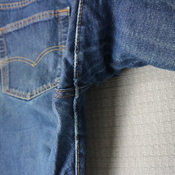 Levi's 501 Denim Faded Wash Classic Straight Cut 34x30 - Picture 7 of 8
